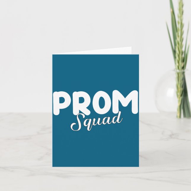 Prom Squad 2023 Funny Graduation Design Card (Front)