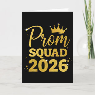 Prom Squad Graduation Cl Of 2026  Card