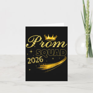 Prom Squad Graduation Class 2026 Illustration Card
