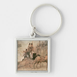 Promenade au Bois Key Ring