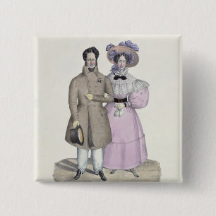 Promenade Bourgeoise 15 Cm Square Badge