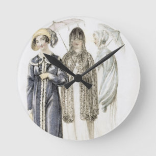 Promenade dresses, fashion plate from Ackermann's Round Clock