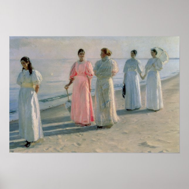 Promenade on the Beach Poster (Front)