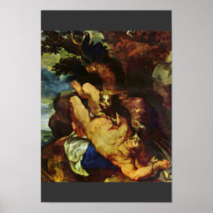 Prometheus Bound By Rubens Peter Paul Poster
