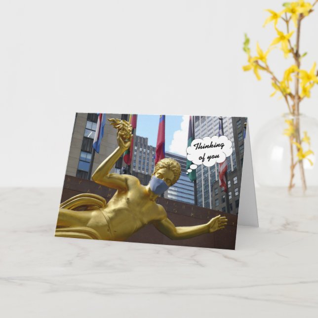 Prometheus, Thinking of You - card (Yellow Flower)