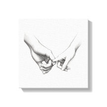 Promise Couple Hands Colouring Page Art