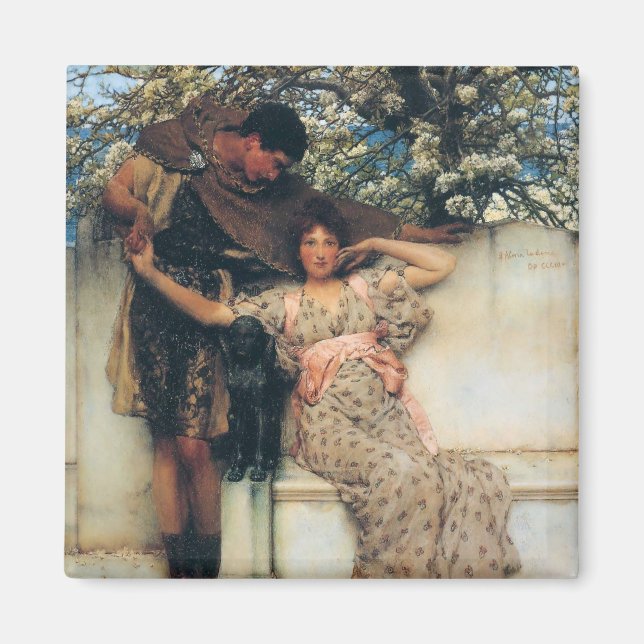 Promise of Spring (by Lawrence Alma-Tadema) Magnet (Front)
