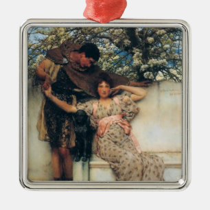 Promise of Spring (by Lawrence Alma-Tadema) Metal Tree Decoration