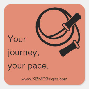 Promo Beginner Fitness - Your Journey, Your Pace Square Sticker