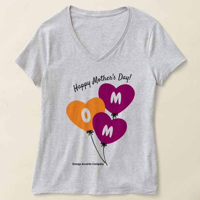 Promo Happy Mother's Day Company Social Connect T-Shirt (Laydown)