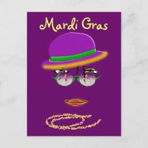 Promo Postcard Mardi Gras Party New Orleans LA
