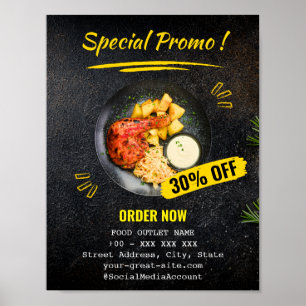 Promo Specials Restaurant Food Poster
