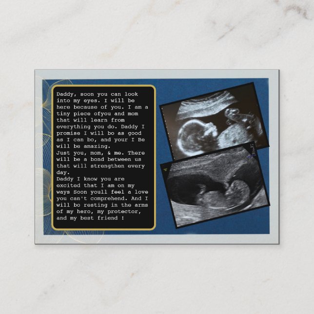 Promote Dad From Bump to Daddy: Hilarious Father's Referral Card (Front)