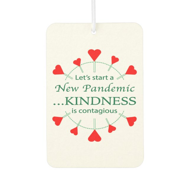 Promote Kindness Car Air Freshener (Front)