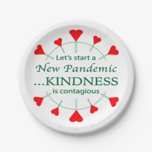 Promote Kindness Paper Plate