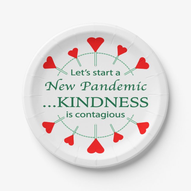 Promote Kindness Paper Plate (Front)