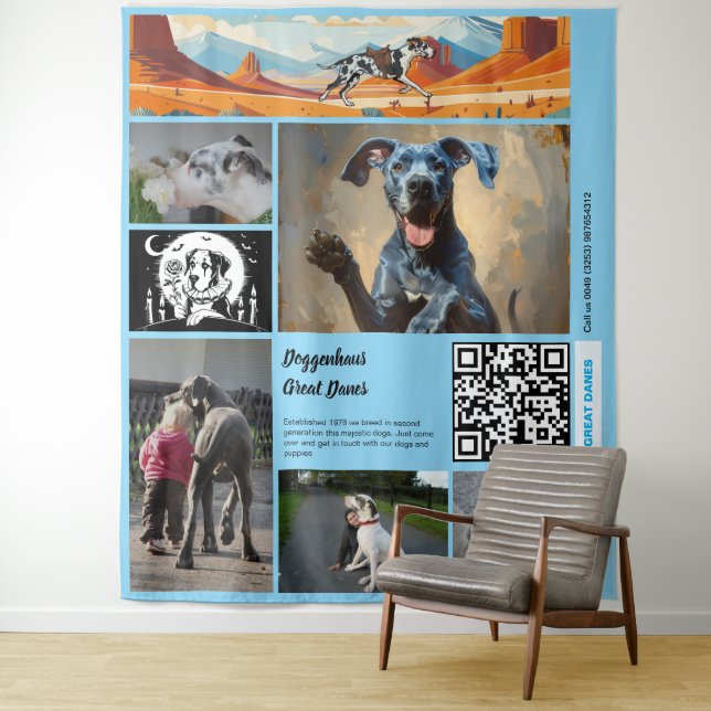 Promote your Great Dane Kennel Tapestry (In Situ)