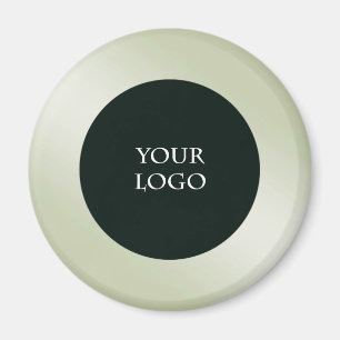Promote Your Own Business Logo, Green Metallic Magnet