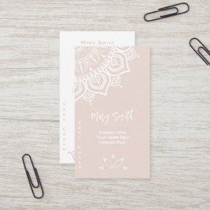 Promote Your Yoga Services Business Card