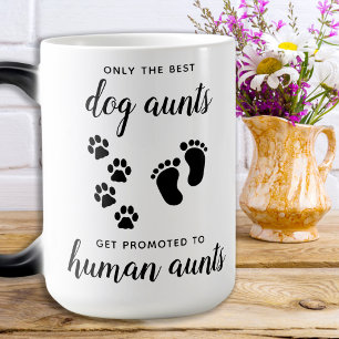 Promoted Dog Aunt To Human Aunt Pregnancy Reveal Magic Mug
