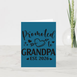 Promoted Grandpa Est 2026 Gender Illustration Card