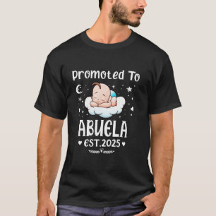 Promoted To Abuela EST 2025 Mother s Day Cute Hear T-Shirt