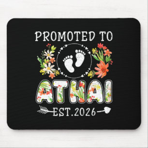 Promoted to athai 2026 flower first time aunt mouse pad