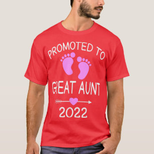 Promoted To Aunt 2022 Pregnancy Announcement Aunti T-Shirt