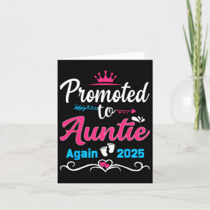 Promoted To Aunt Again 2025 Soon To Be Mum Pregnan Card