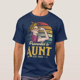 Promoted to Aunt Est 2022 Women Leopard First Time T-Shirt