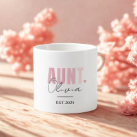 Promoted to Aunt EST 2025 | Custom New Aunt Gift