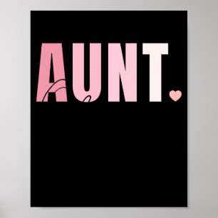 Promoted To Aunt Est 2025 Personalized Cute New T  Poster