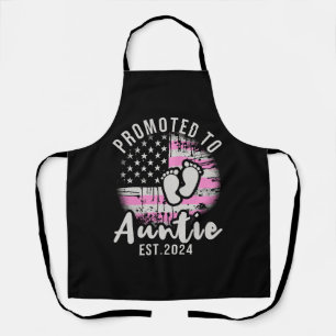 Promoted to Auntie 2024 Apron