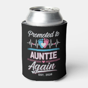 Promoted To Auntie Again Est 2026 Pregnancy Reveal Can Cooler