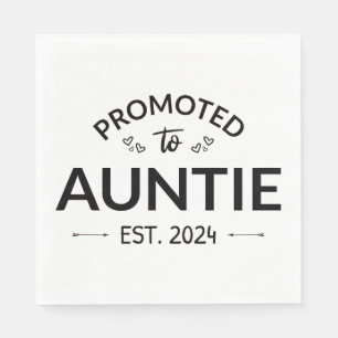 Promoted To Auntie Est. 2024 II Napkin