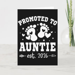 Promoted To Auntie Est 2026 Going To Be Aunt Annou Card