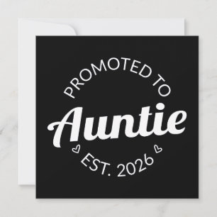 Promoted To Auntie Est. 2026 I Holiday Card