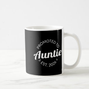 Promoted To Auntie Est 2026 I T Shirt Coffee Mug