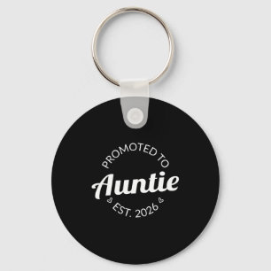 Promoted To Auntie Est 2026 I T Shirt Key Ring