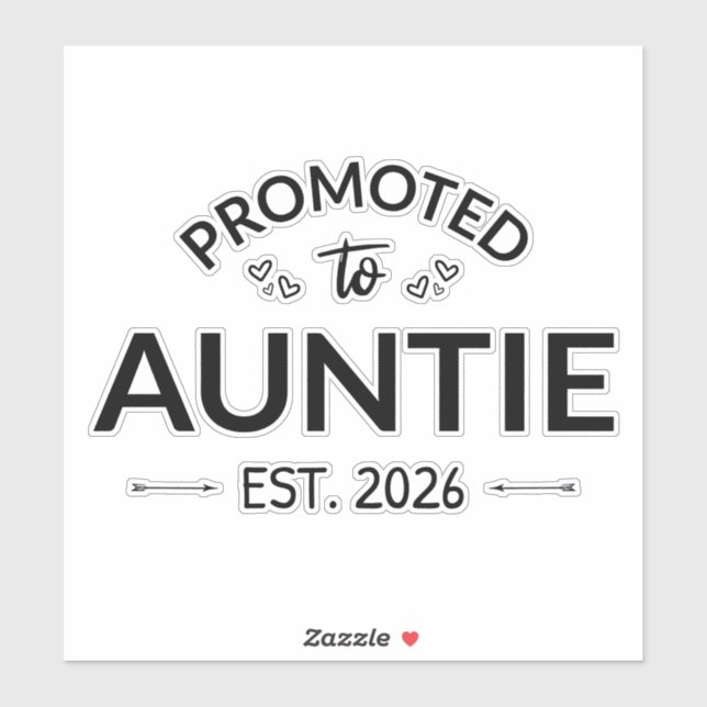 Promoted To Auntie Est. 2026 II (Sheet)