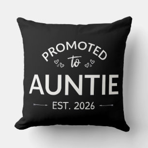 Promoted To Auntie Est. 2026 II Cushion