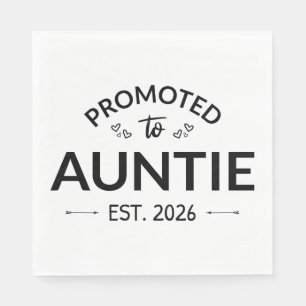 Promoted To Auntie Est. 2026 II Napkin