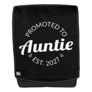 Promoted To Auntie Est 2027 New Aunt I Backpack