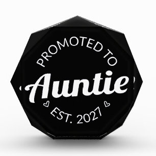 Promoted To Auntie Est 2027 New Aunt I Photo Block