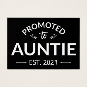 Promoted To Auntie Est 2027 New Aunt II