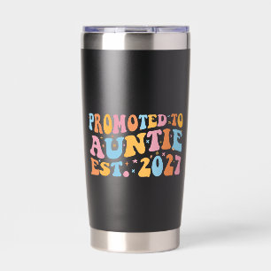 Promoted To Auntie Est 2027 New Aunt Insulated Tumbler