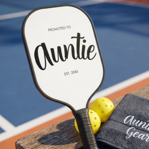 Promoted To Auntie Pregnancy Reveal Aunt Gift  Pickleball Paddle
