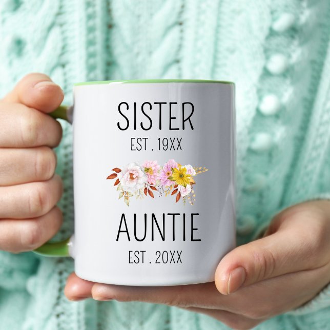 Promoted To Auntie Soon To Be Auntie Baby Reveal Mug (Creator Uploaded)