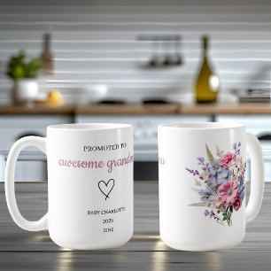 Promoted to Awesome Grandma Personalised Coffee Mug