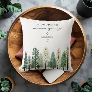 Promoted to Awesome Grandpa Personalised Cushion